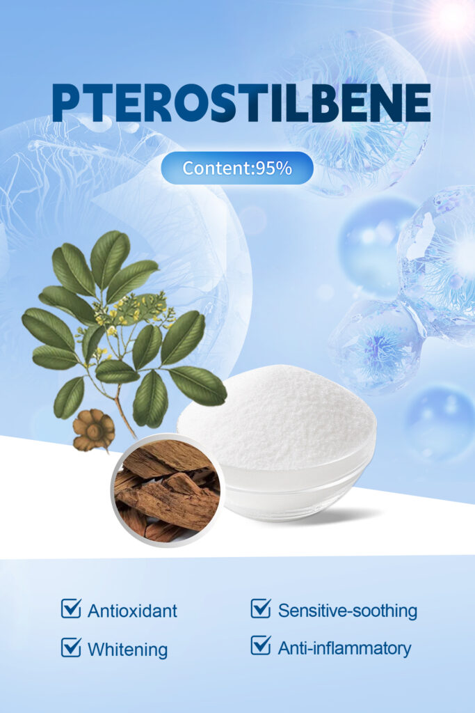 Pterostilbene elastase inhibition